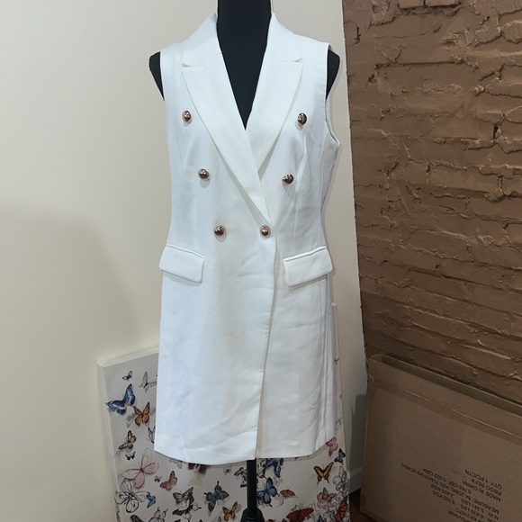 Tahari T blazer dress size small with gold buttons brand new great condition - Picture 3 of 6